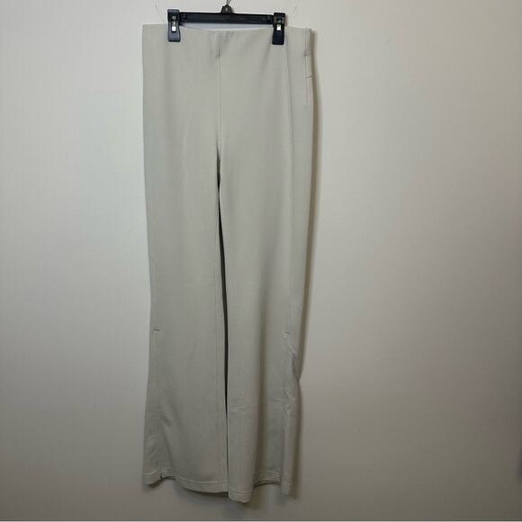 Lululemon Brushed Softstreme Ribbed Zip Flared Pant 32.5" Bone Size 10 NWOT - Picture 5 of 11